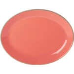 Coral Oval Plate 30cm/12"