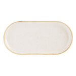 Oatmeal Narrow Oval Plate 30cm / 12"