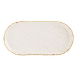 Oatmeal Narrow Oval Plate 30cm / 12"