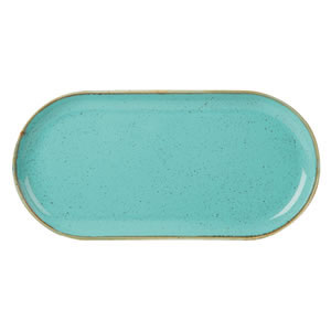 Sea Spray Narrow Oval Plate 30cm / 12"