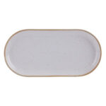 Stone Narrow Oval Plate 30cm / 12"