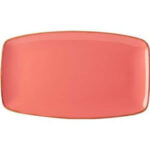 Coral Rectangular Plate 31x18cm/12"x7"