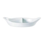 Divided Oval Eared Dish 28cm/11"/