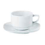Square Stacking Teacup Saucer 15cm/6"