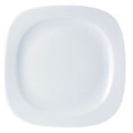 Square Rimmed Shaped Plate 18cm(21cm) 7"(8.25")