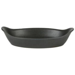 Rustico Carbon Oval Eared Dish 29cm