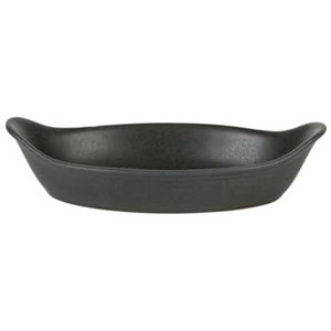 Rustico Carbon Oval Eared Dish 29cm