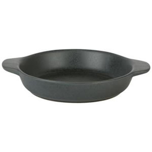 Rustico Carbon Round Eared Dish 19cm