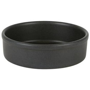 Rustico Carbon Round Tapas Dish14.5cm