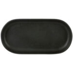 Rustico Carbon Oval Tray 30x 15cm