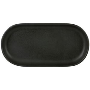 Rustico Carbon Oval Tray 30x 15cm