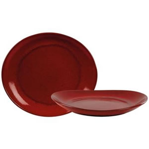 Rustico Lava Bistro Oval Plate 29.5x26cm/11.5"x10.25"