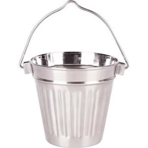 Ribbed Handled Pail 9.5cm x 9cm