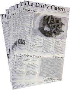 Daily Catch Grease Proof Paper 20 x 27cm / 8 x 10 1/2"