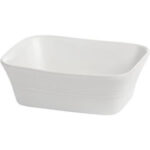 White Rectangular Baker 16.5x13x5.5cm
