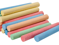 Coloured Chalk Sticks PK100