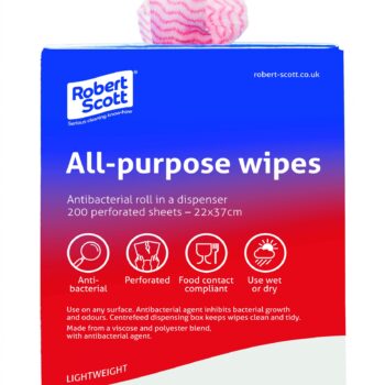 All Purpose wipes Anti Bacterial (Red 200 pk) SANITARY