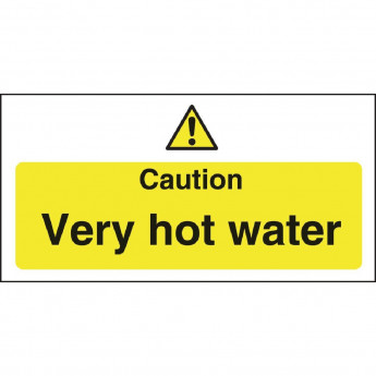 Caution Very Hot Water Sign