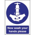 Now Wash Your Hands Sign