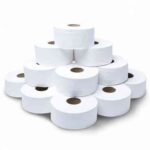 Mini Jumbo  roll 2ply White  (150m) pk 12