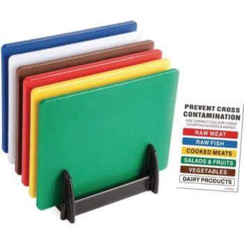 Standard Low Density Chopping Board Full Set & Rack