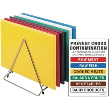 Medium  High Density Chopping Board Set & Rack