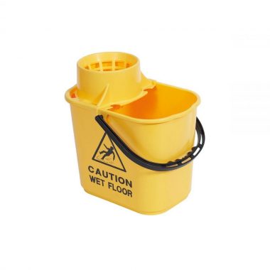 Mop Bucket: 12 ltr Yellow