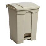 BIN:Kitchen Pedal Bin Beige 65Ltr