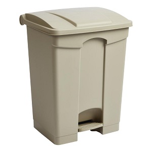BIN:Kitchen Pedal Bin Beige 65Ltr