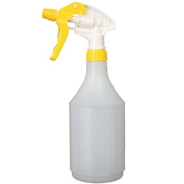 Empty Trigger Spray Bottle Complete With Yellow Trigger Head
