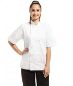 Whites Vegas Unisex Chefs Jacket Short Sleeve White 