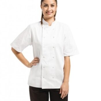 Whites Vegas Unisex Chefs Jacket Short Sleeve White 