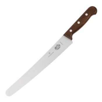 Victorinox Serrated Curved Blade Rosewood Pastry Knife 25.5cm