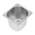 Vogue Heavy Duty Stainless Steel 1/6 Gastronorm Tray 150mm