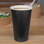 Fiesta Recyclable Hot Cup Single Wall Black 16oz (Sleeve 50)