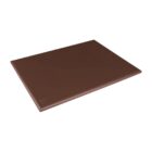 Hygiplas Extra Thick Low Density Brown Chopping Board Large
