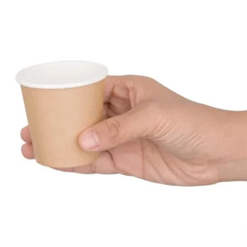 Fiesta Recyclable Hot Cup Single Wall Kraft 4oz (Sleeve 50)