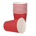 Fiesta Recyclable Hot Cup Single Wall Red 12oz (Box 1000)