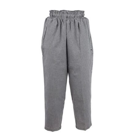Chef Works Essential Baggy Pant Small Black Check