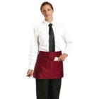 Chef Works Bistro Apron Burgundy - 750x373mm