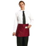 Chef Works Bistro Apron Burgundy - 750x373mm