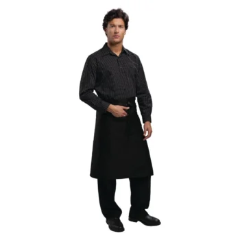 Chef Works Bistro Apron Black - 1000x700mm