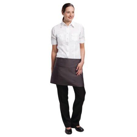Chef Works Bistro Apron Charcoal - 750x373mm
