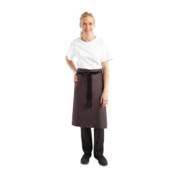 Chef Works Bistro Apron Charcoal - 1000x700mm