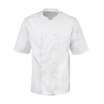 Chef Works Montreal Basic White Cool Vent Chef Jacket Polycotton 