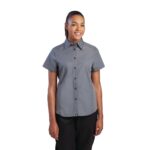 Chef Works Ladies Grey Cool Vent Chef Shirt Polycotton 