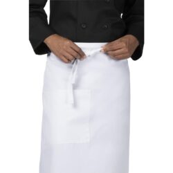 Chef Works White Recycled Bistro Apron