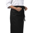 Chef Works Black Recycled Bistro Apron