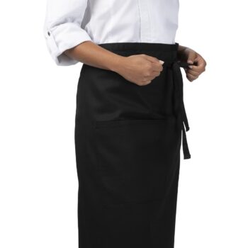 Chef Works Black Recycled Bistro Apron