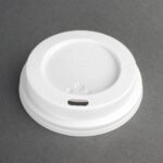 Fiesta Recyclable Lid for Hot Cups- White 8oz (Sleeve 50)